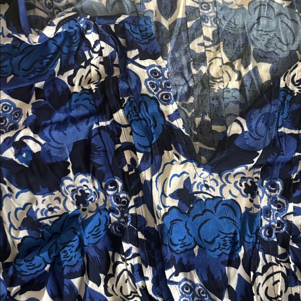 3 Boden Blue and White Floral and Green and White size 16 Blouses - Picture 16 of 16
